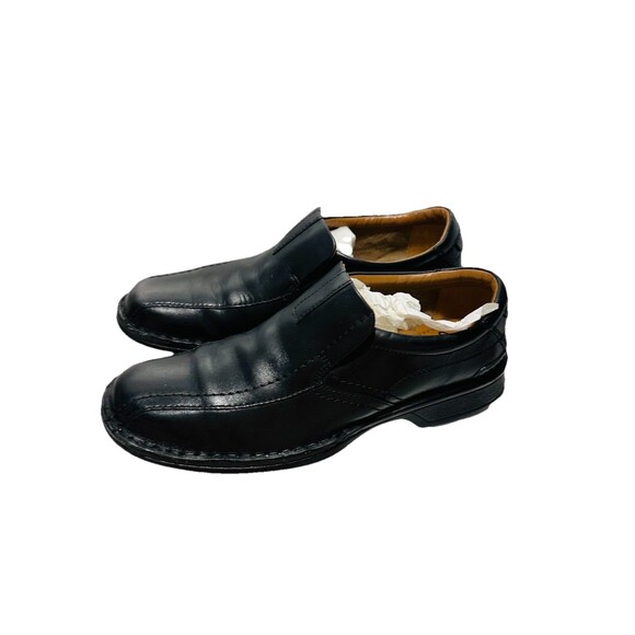 Clarks Escalade SZ 9.5 Cushion Ortholite Black Leather SlipOn Loafer Shoes Men main image 6